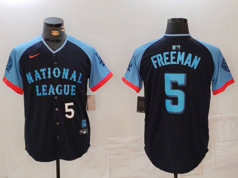 Men Los Angeles Dodgers #5 Freeman Blue All star 2024 Nike MLB Jersey style 81551->los angeles dodgers->MLB Jersey
